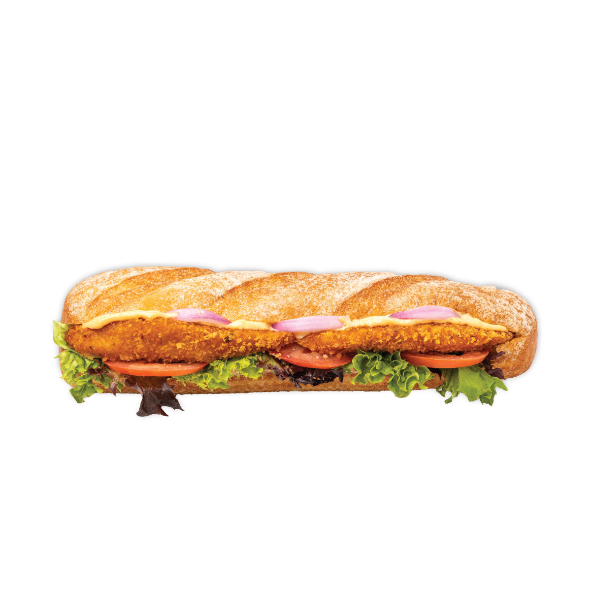 Chicken Schnitzel Baguette
