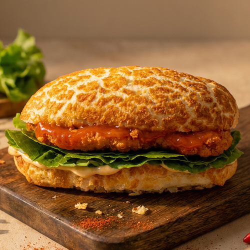 Spicy Crunchy Chicken SO Tiger Bun