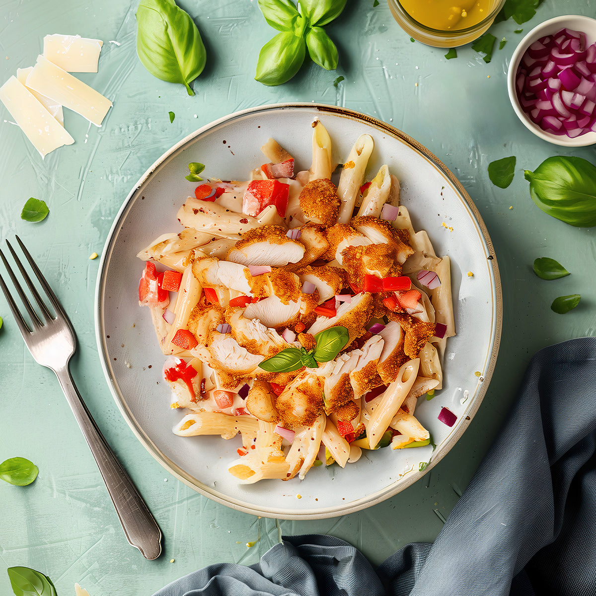 Crumbed Chicken Pasta
